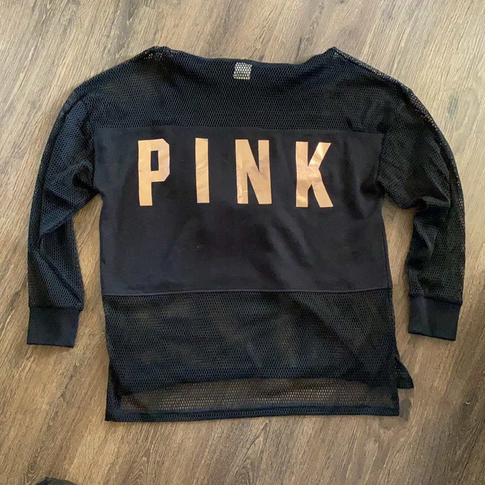 PINK Victoria’s Secret, Mesh, Sweater. Size L
